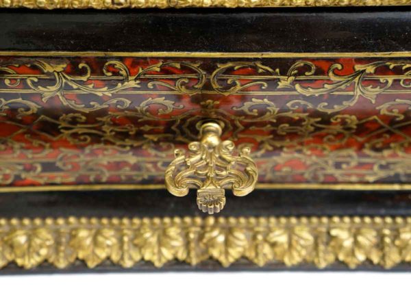 Wooden and Bronze French boulle jewelry casket Box lock