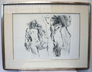 Nicola Simbari, Study No2 Nudes, etching framed