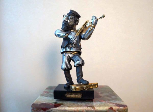 Frank Meisler Hasidic Fiddler limited edition sculpture