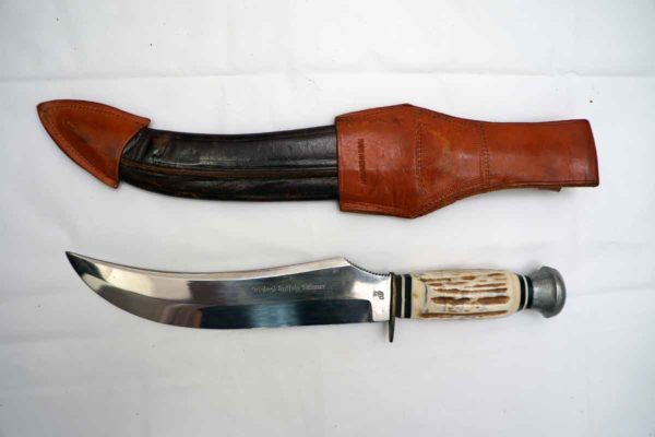 Handmade original buffalo skinner knife