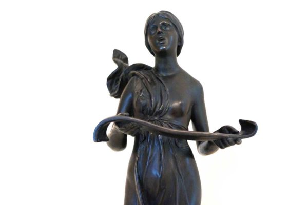 Bronze woman sculpture GLORIA IN EXCELSIS DEO