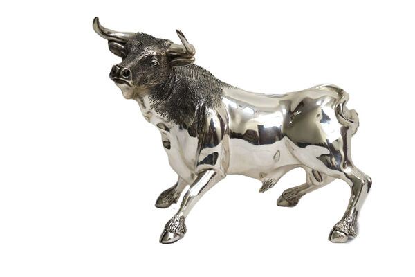 D’Argenta Silver plated Bull by Claudio Rodriguez Hernandez – Limited Edition 158/500