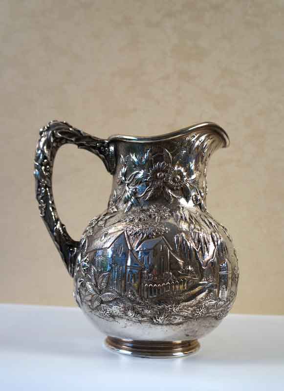 Kirk and Son Sterling Silver Pitcher side