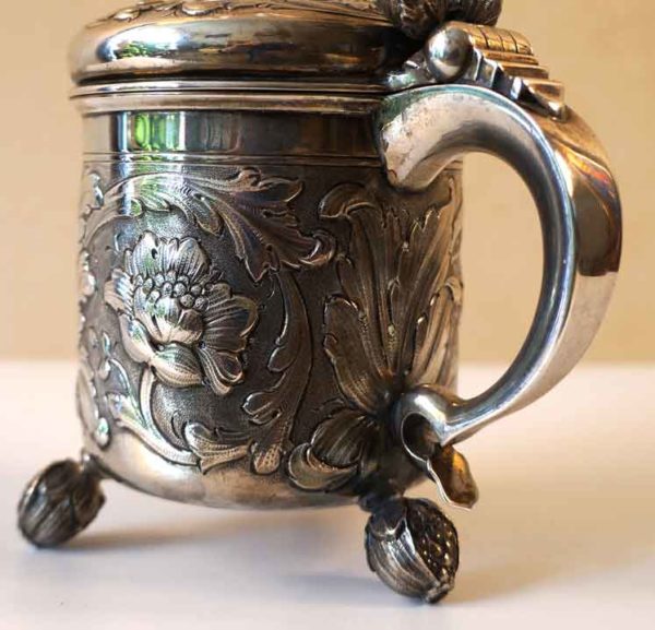 Sterling Silver Mug by Joh.HD made in Holland handle