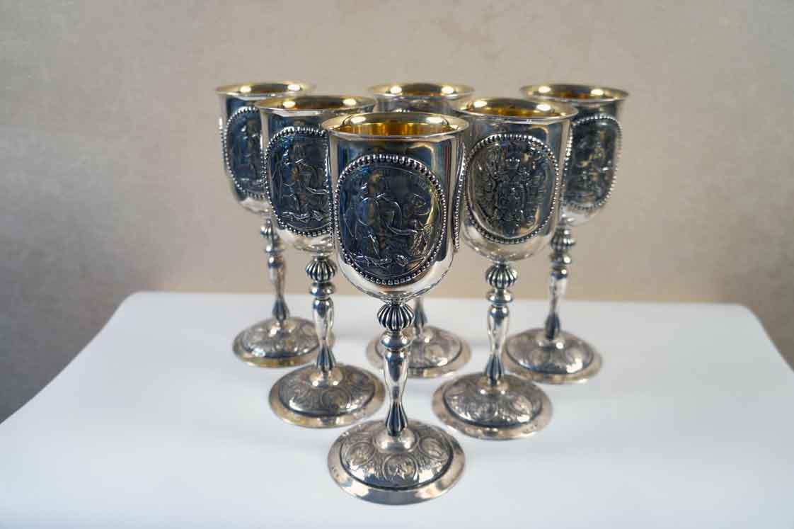 Russian ROMANOV coronation Goblets