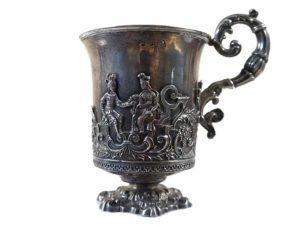 Vintage silver gilt cup