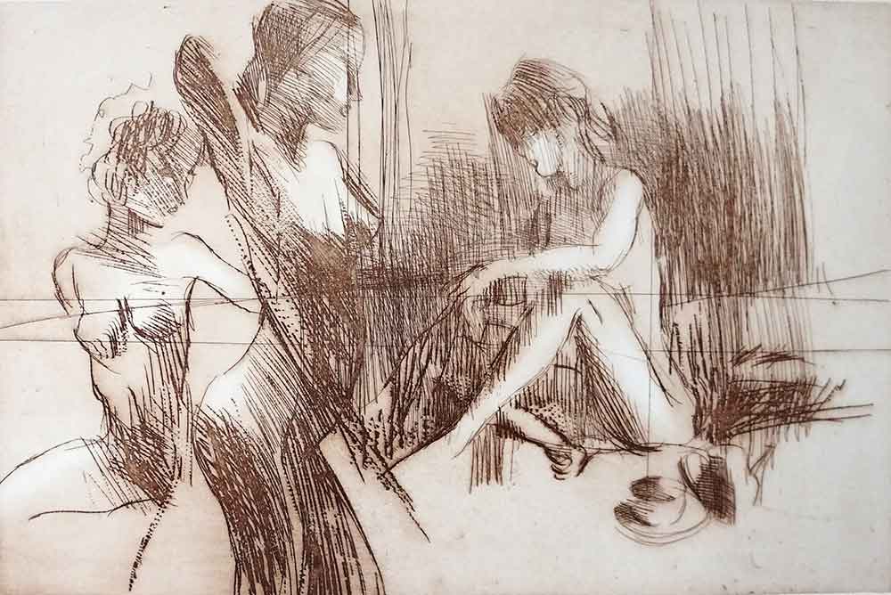 Crazy-Horse-Back-Stage-etching Crazy Horse Back Stage limited edition etching by Nicola Simbari