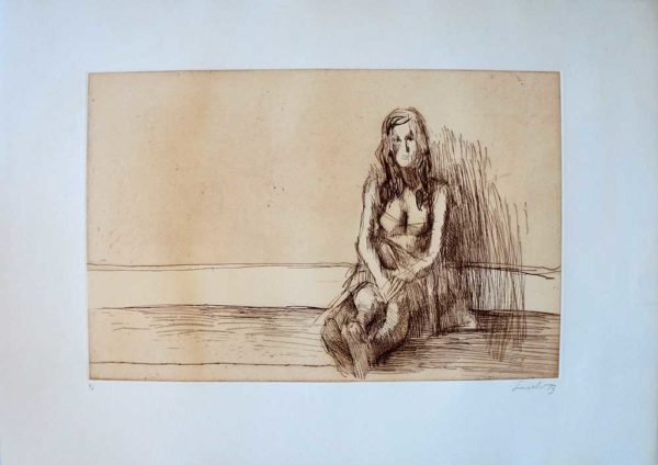 RIPOSO limited edition etching by Nicola Simbari full size