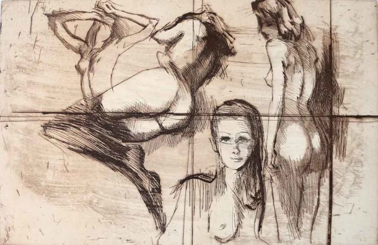 Study No1 Nude limited edition etching