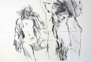 Study No2 Nude limited edition etching