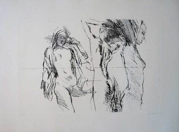 Study No2 Nude limited edition etching by Nicola Simbari full size